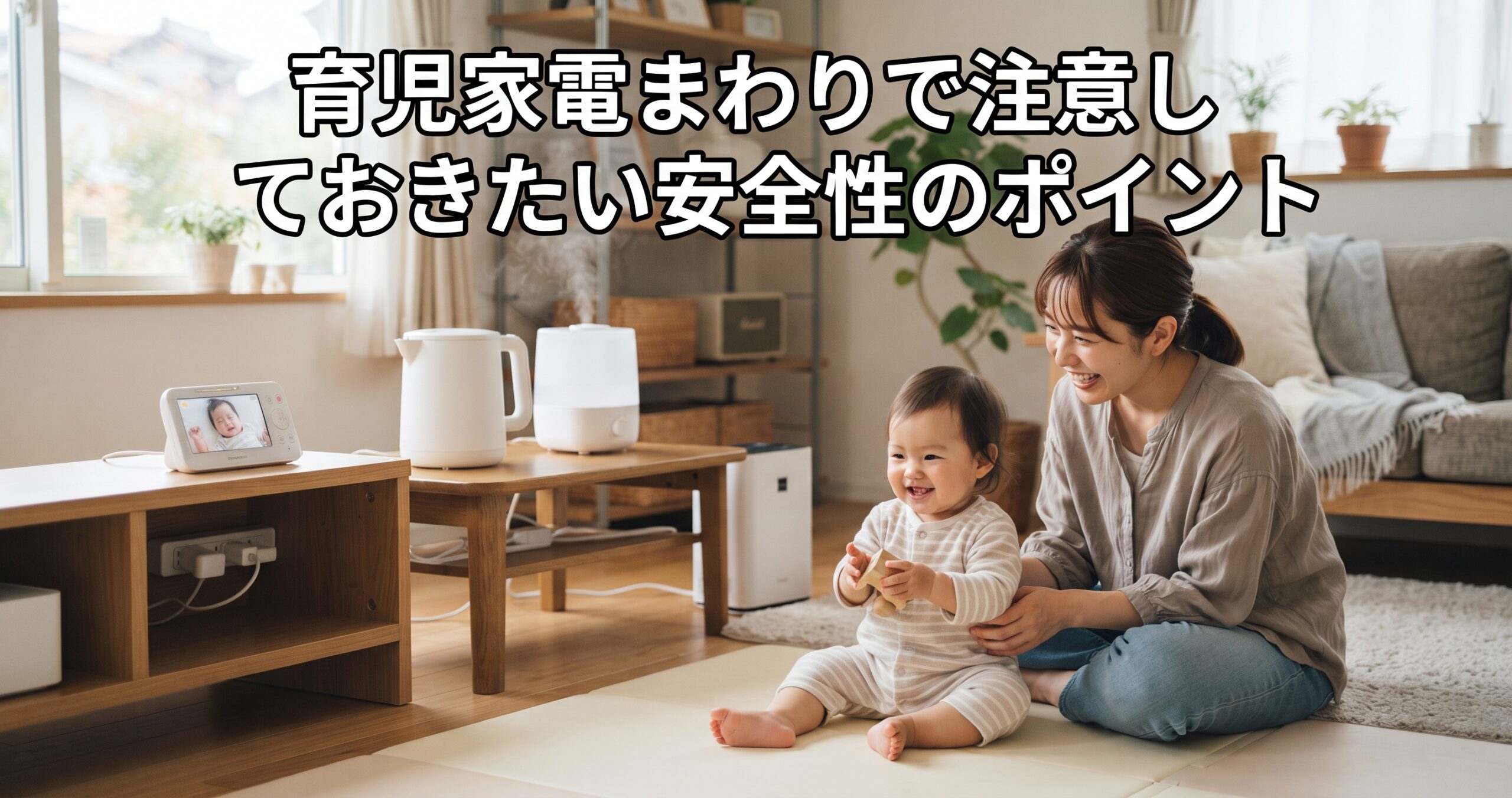 育児家電まわりで注意しておきたい安全性のポイント