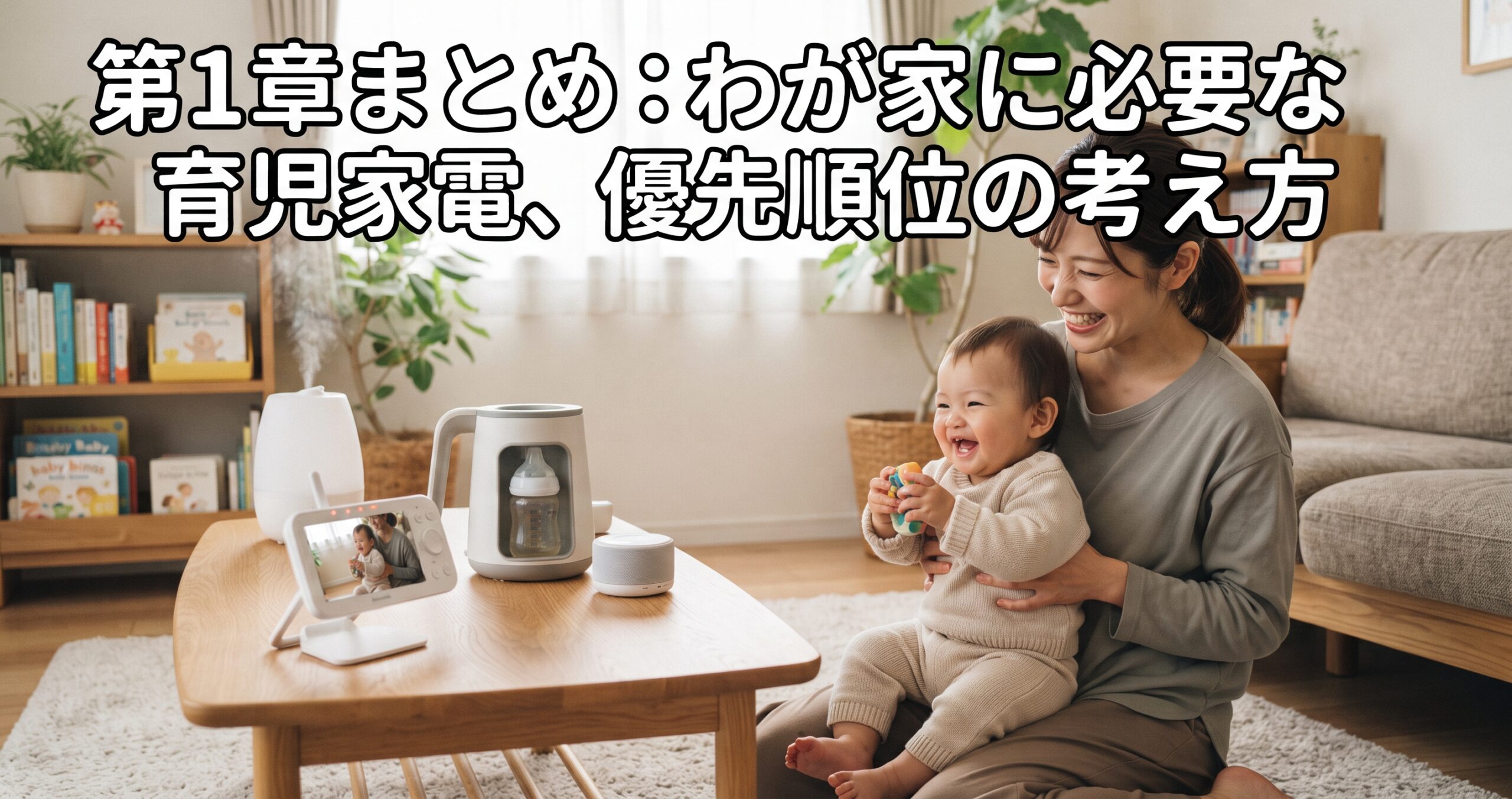 第1章まとめ:わが家に必要な育児家電、優先順位の考え方