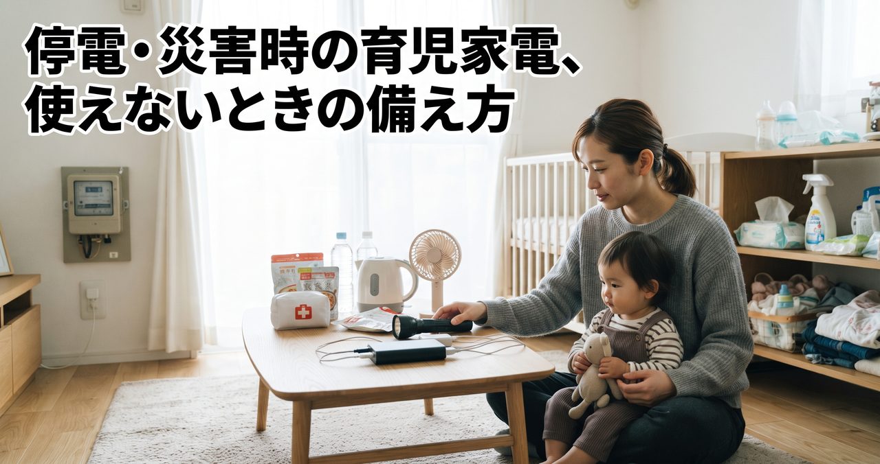 停電・災害時、育児家電が使えないときの備え方