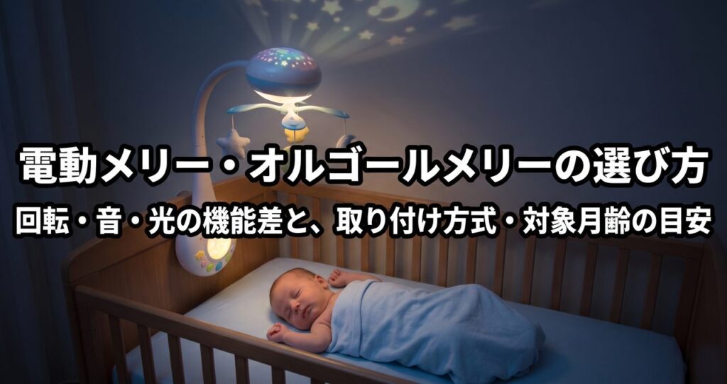 電動メリー・オルゴールメリー選び方の記事アイキャッチ